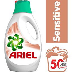 Obrázek pro produkt Ariel Sensitive tekutý prací prostředek 2,75 l (50 praní)